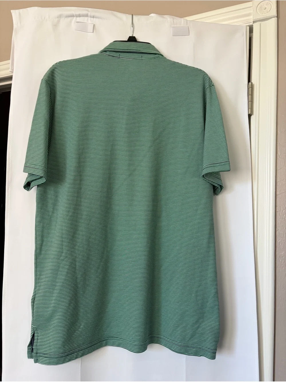 Ralph Lauren Pro Fit green striped polo shirt